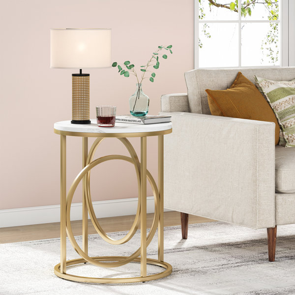 Everly Quinn Kashten Round End Table & Reviews Wayfair